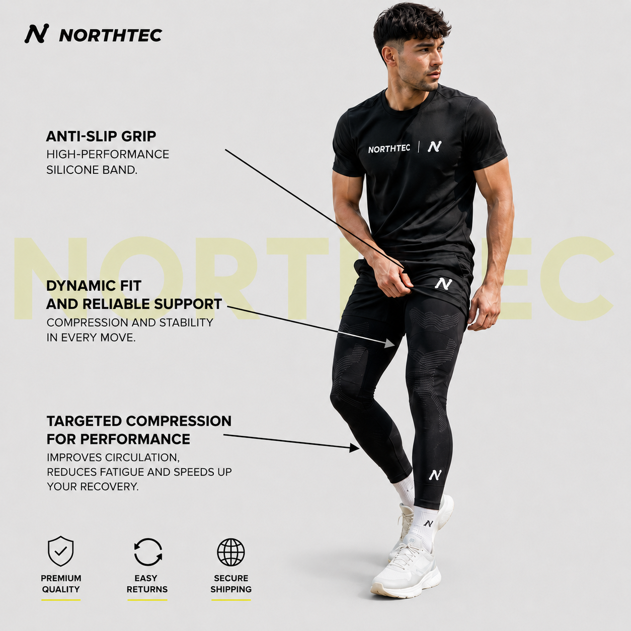 KniTec V2 - Compression Sleeves for Knees & Legs